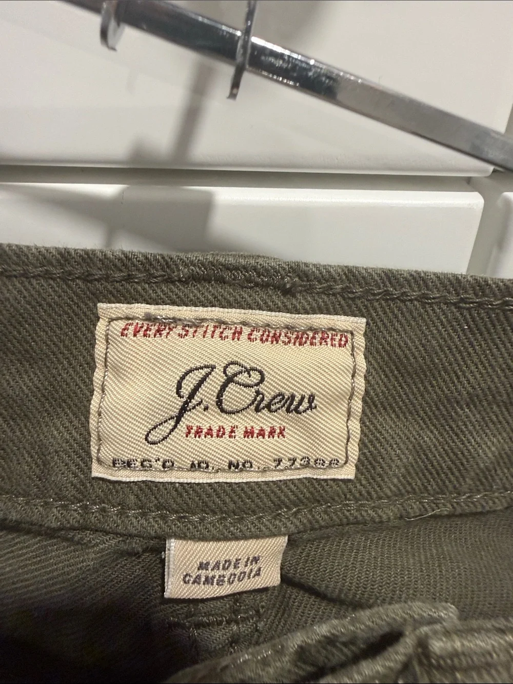 J. Crew Olive Green Slim Straight Men's Jeans